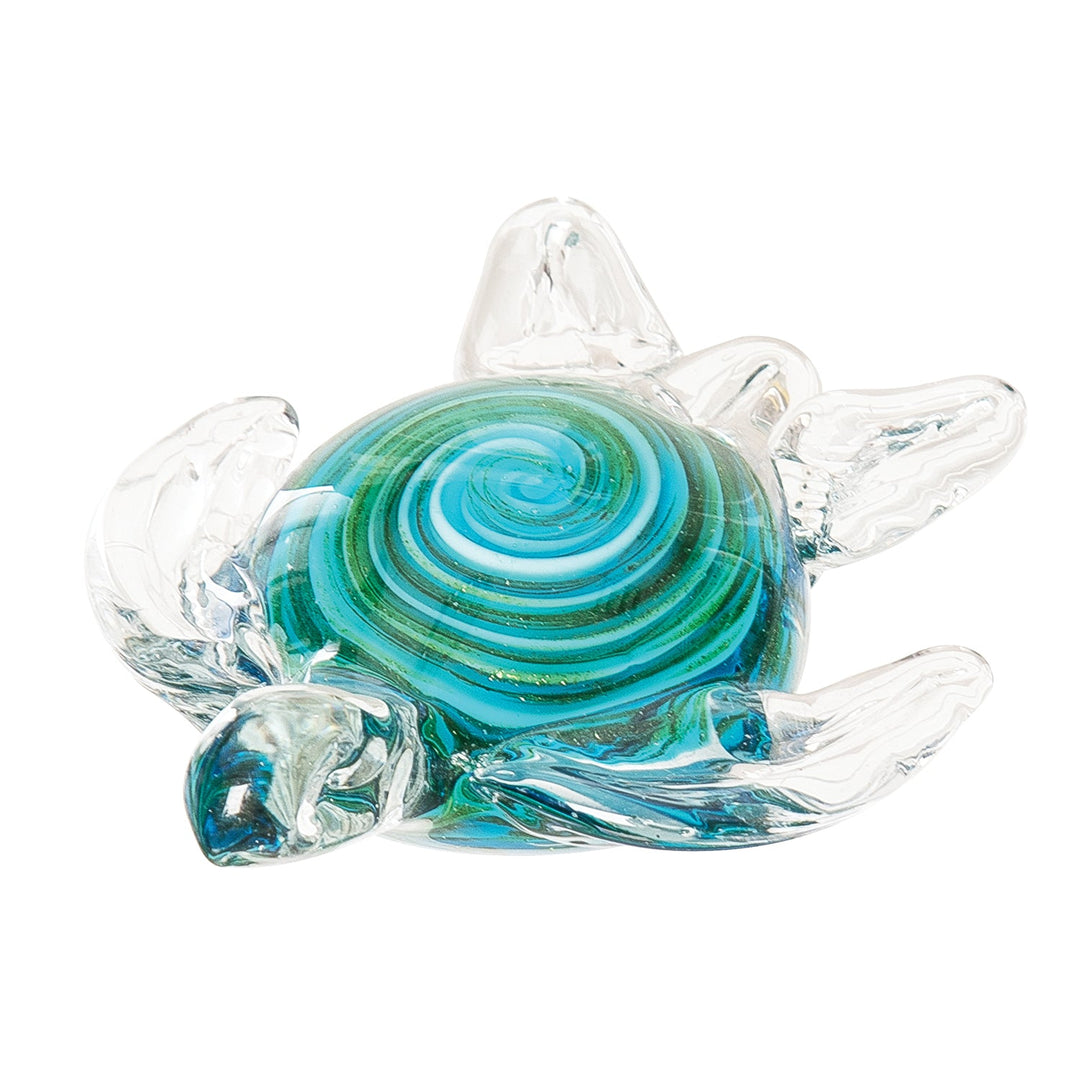 Beachcombers Coastal Life's Blue & Multi Color Turtle Glass Figure Featured in Seaside Retailer's Seaworthy Ideas