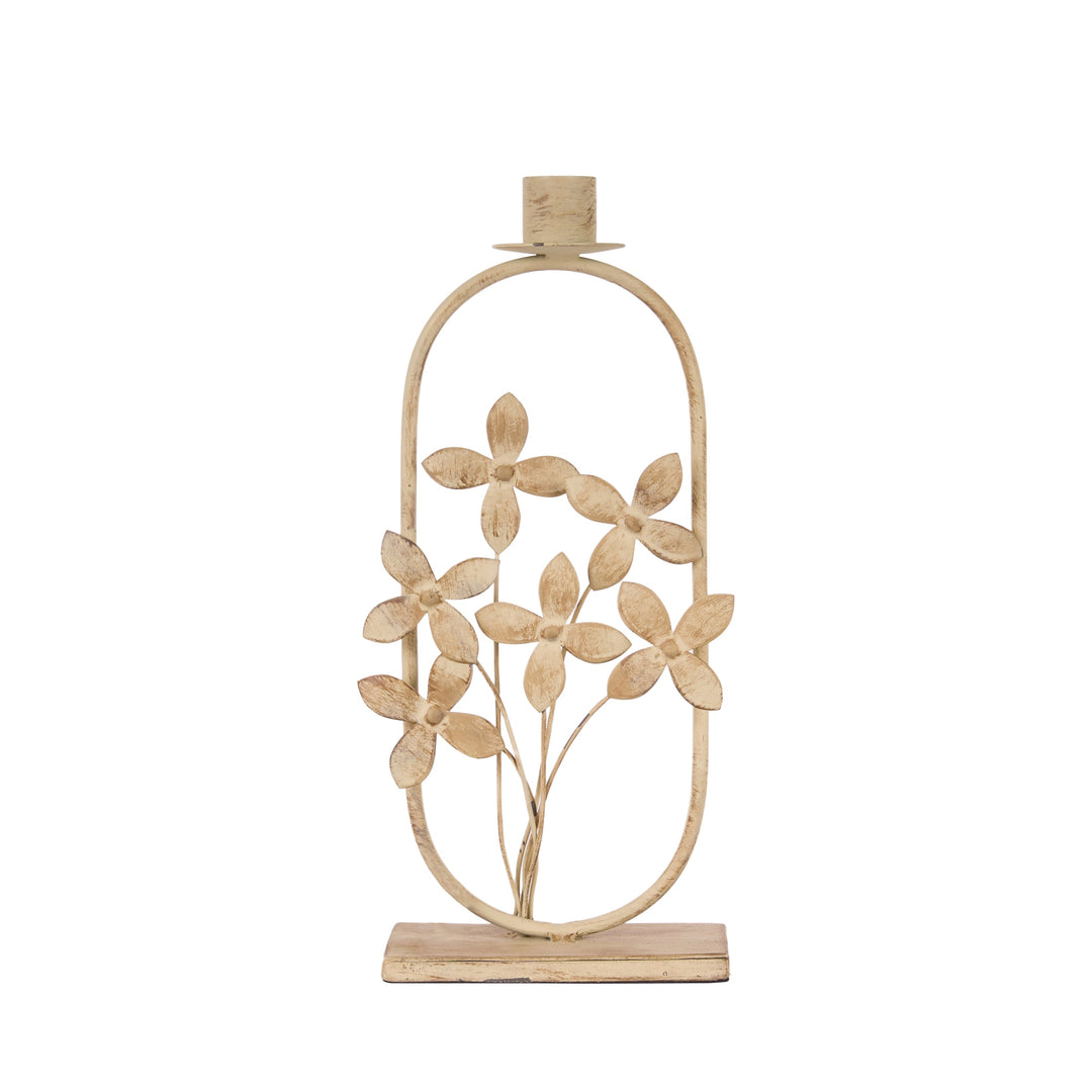 Foreside Home & Garden's Florence Flower Taper Candle Holder featured in Gift Shop Plus' Spring Fever Showcase