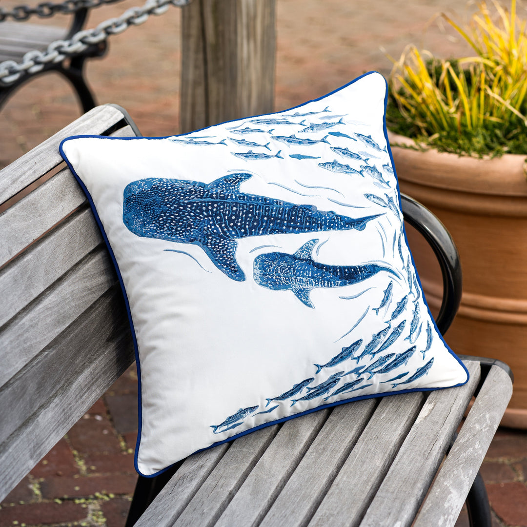 Rightside Design's Whale Shark Indoor Outdoor Pillow featured in Seaside Retailer's May/June 2026 Issue