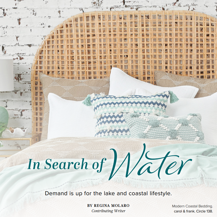 carol & frank, C&F Home, and Beachcombers Coastal Life Featured in Gift Shop Plus Waterfront Living: In Search of Water