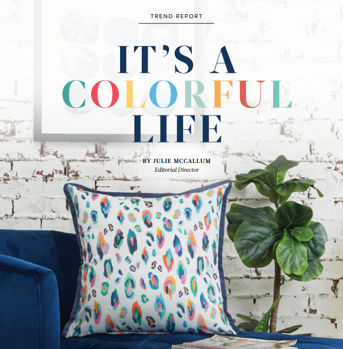 carol & frank's Bright Leopard Pillow Featured in Gift Shop Plus Fall 2022: It's A Colorful Life