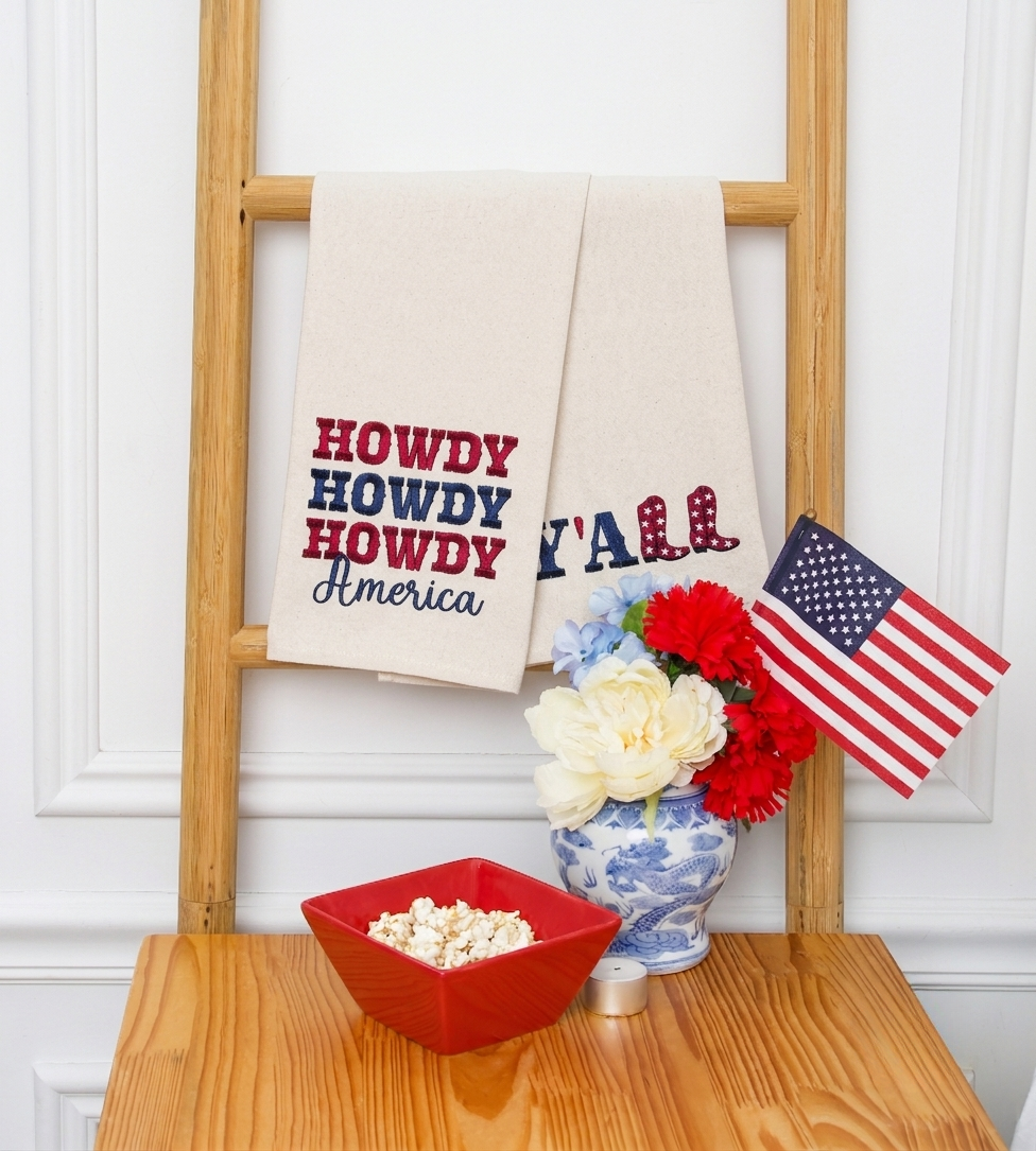 C&F Home Patriotic Flour Sack Towels
