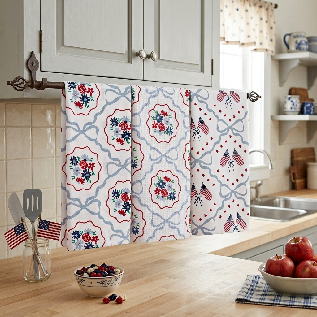 C&F Home Patriotic Printed Towels