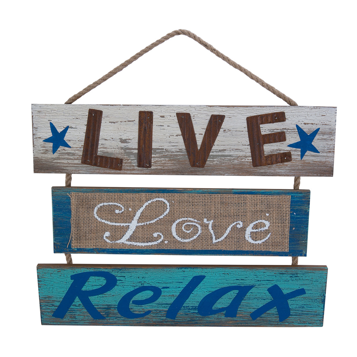 Relax. Sign Shell Live Love Relax Sign – C&F Enterprises, Inc.
