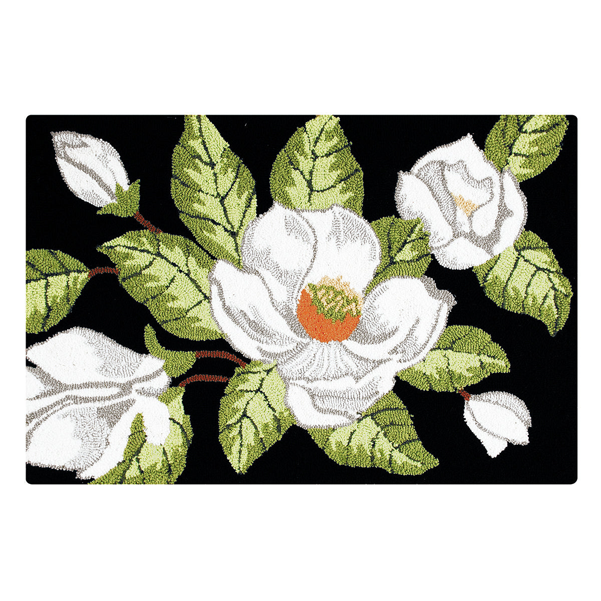 Magnolia On Black Rug – C&F Enterprises, Inc.