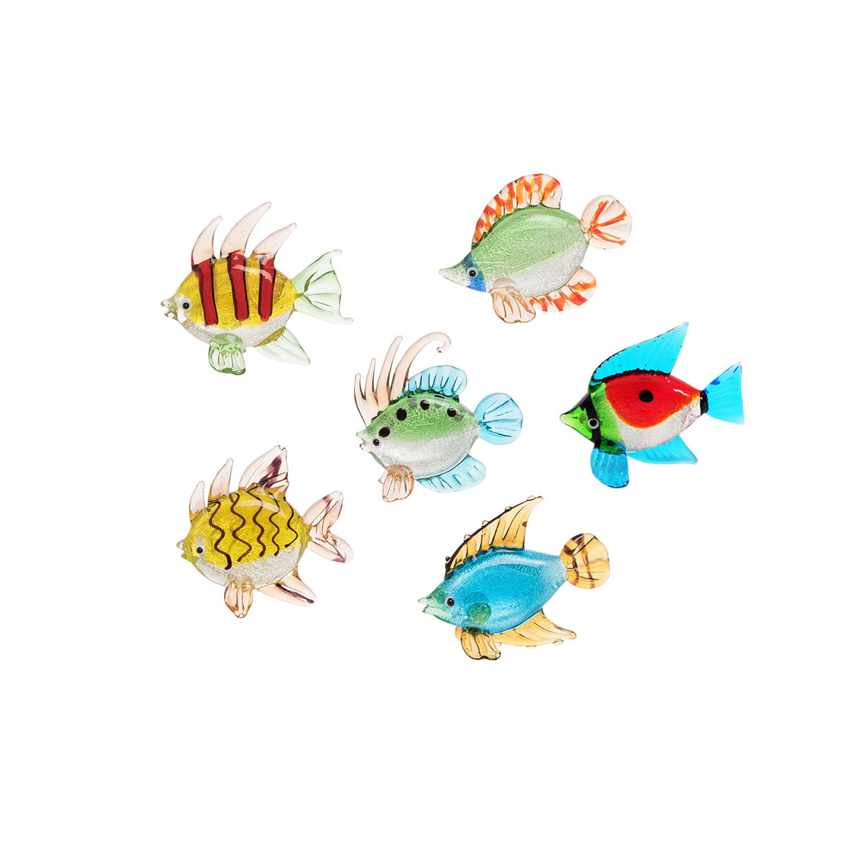 Mini Multi Tropical Glass Fish, Set of 6 – C&F Enterprises, Inc.
