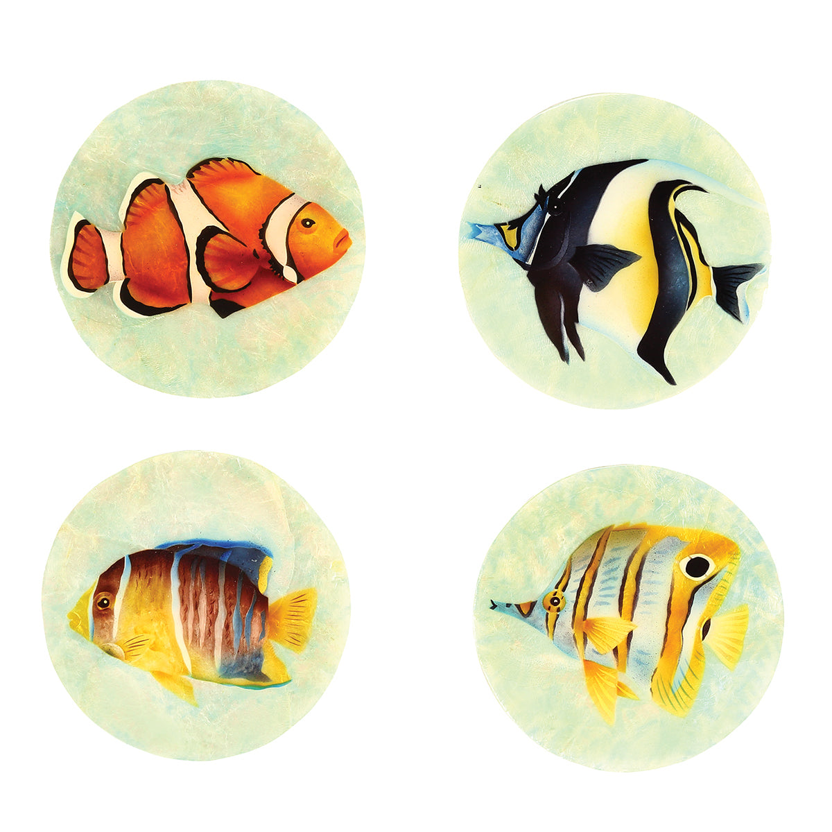 Pearlized Fish Coaster, Set of 6 – C&F Enterprises, Inc.