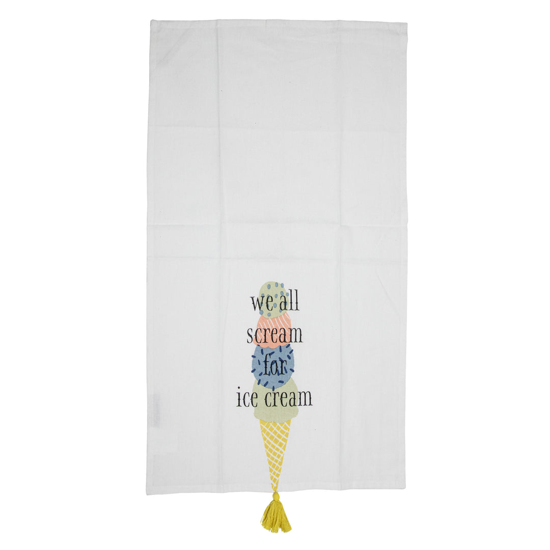 WE ALL SCREAM FOR ICE CREAM TEA TOWEL (MIN 3)